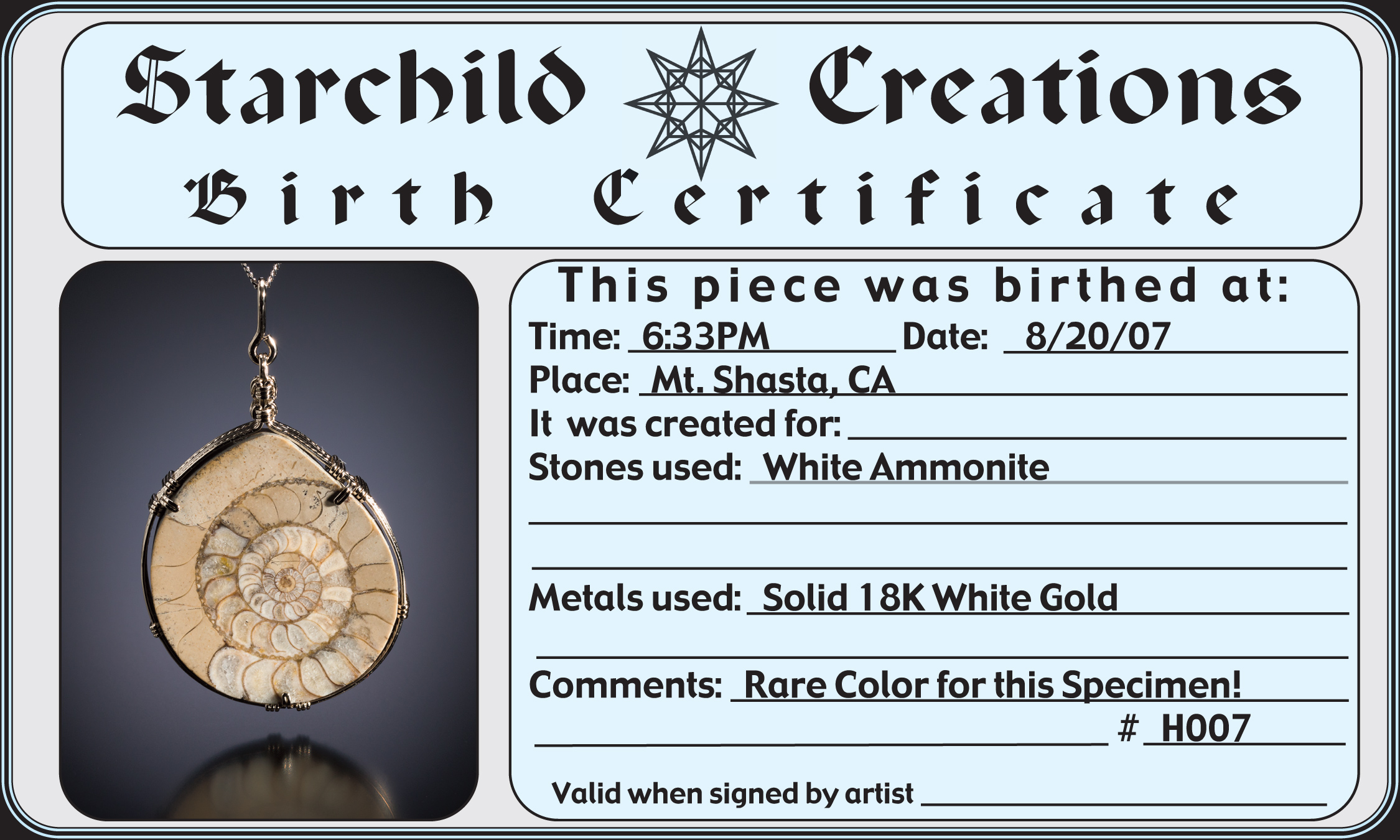 large certificate photo