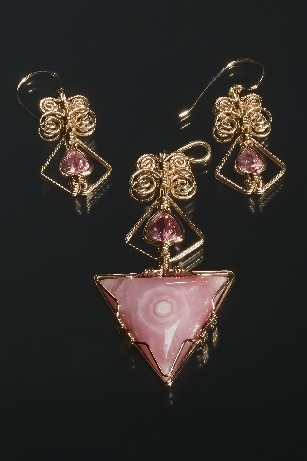 Gem Rhodocrosite and Rhodochrosite Set small photo