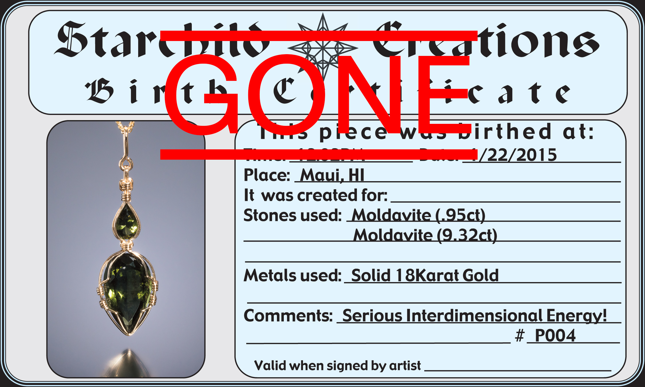 large certificate photo