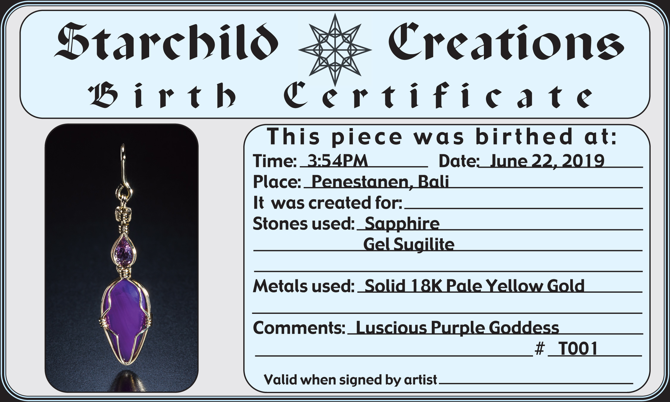 large certificate photo