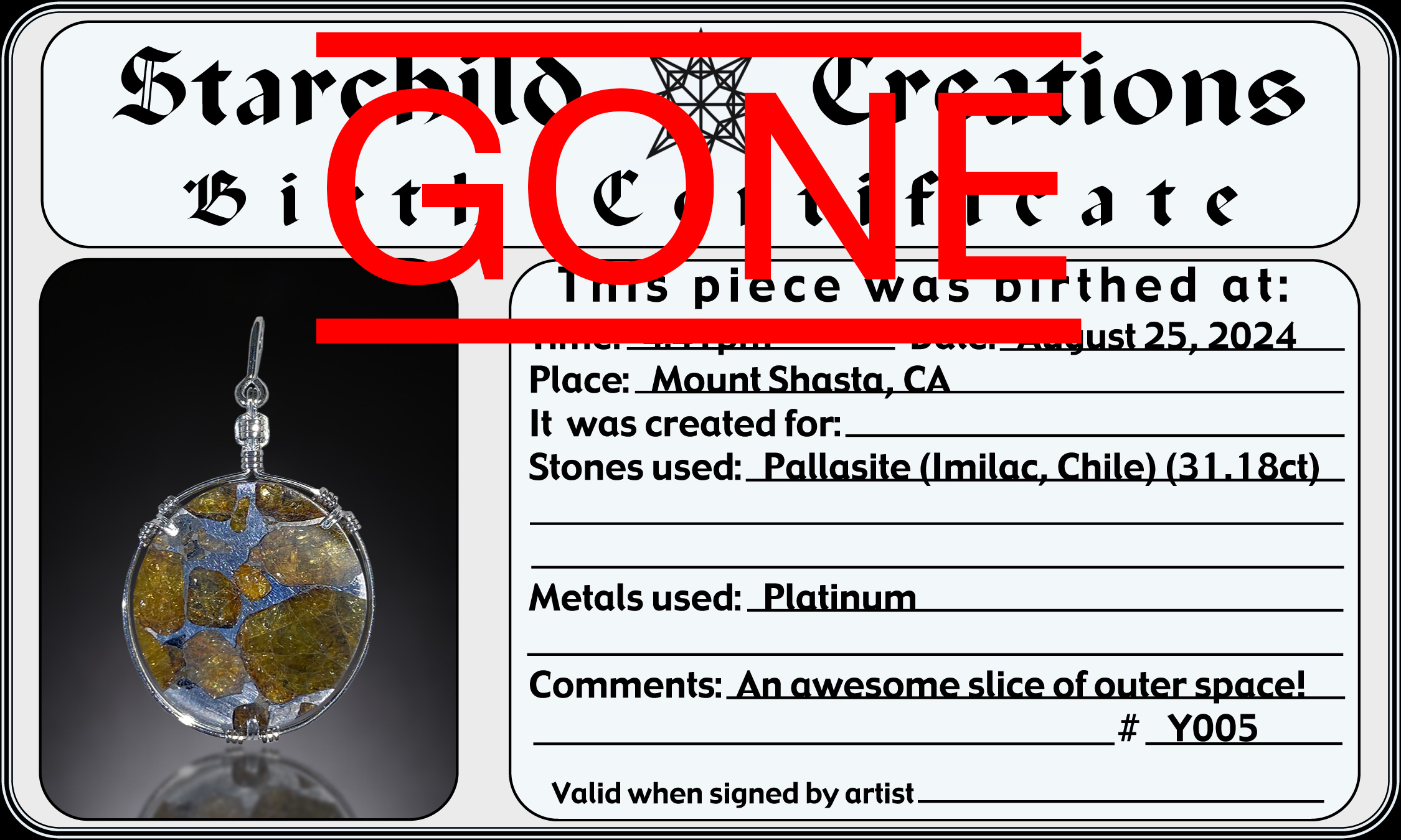 large certificate photo