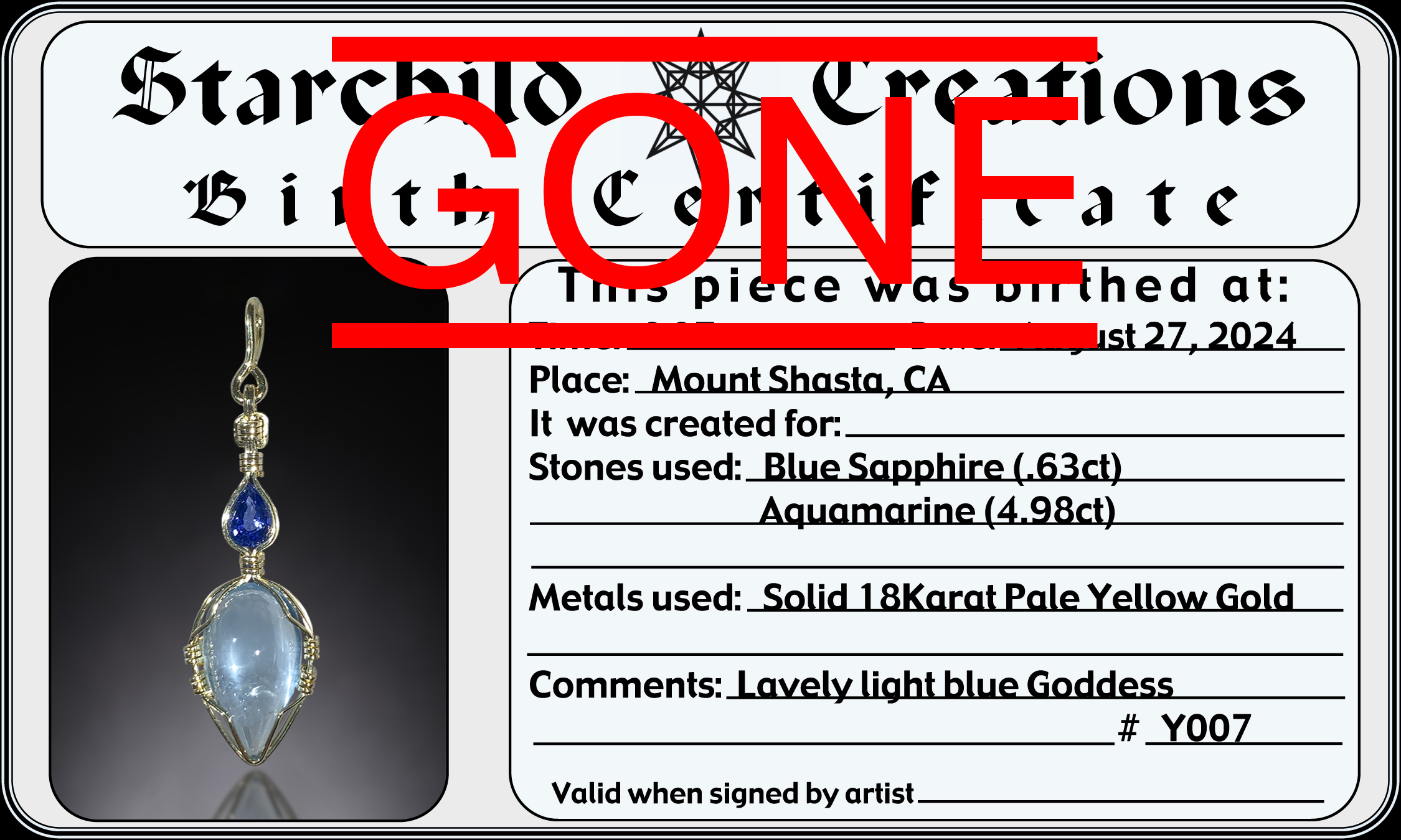 large certificate photo